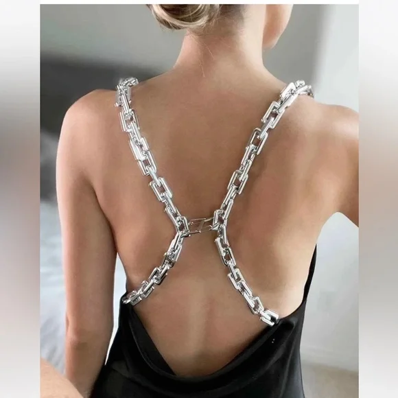 Zara Chain Strap Slip Dress - Picture 2 of 5